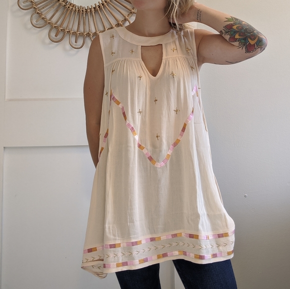 NWT LC Lauren Conrad Tunic Top - Picture 3 of 3